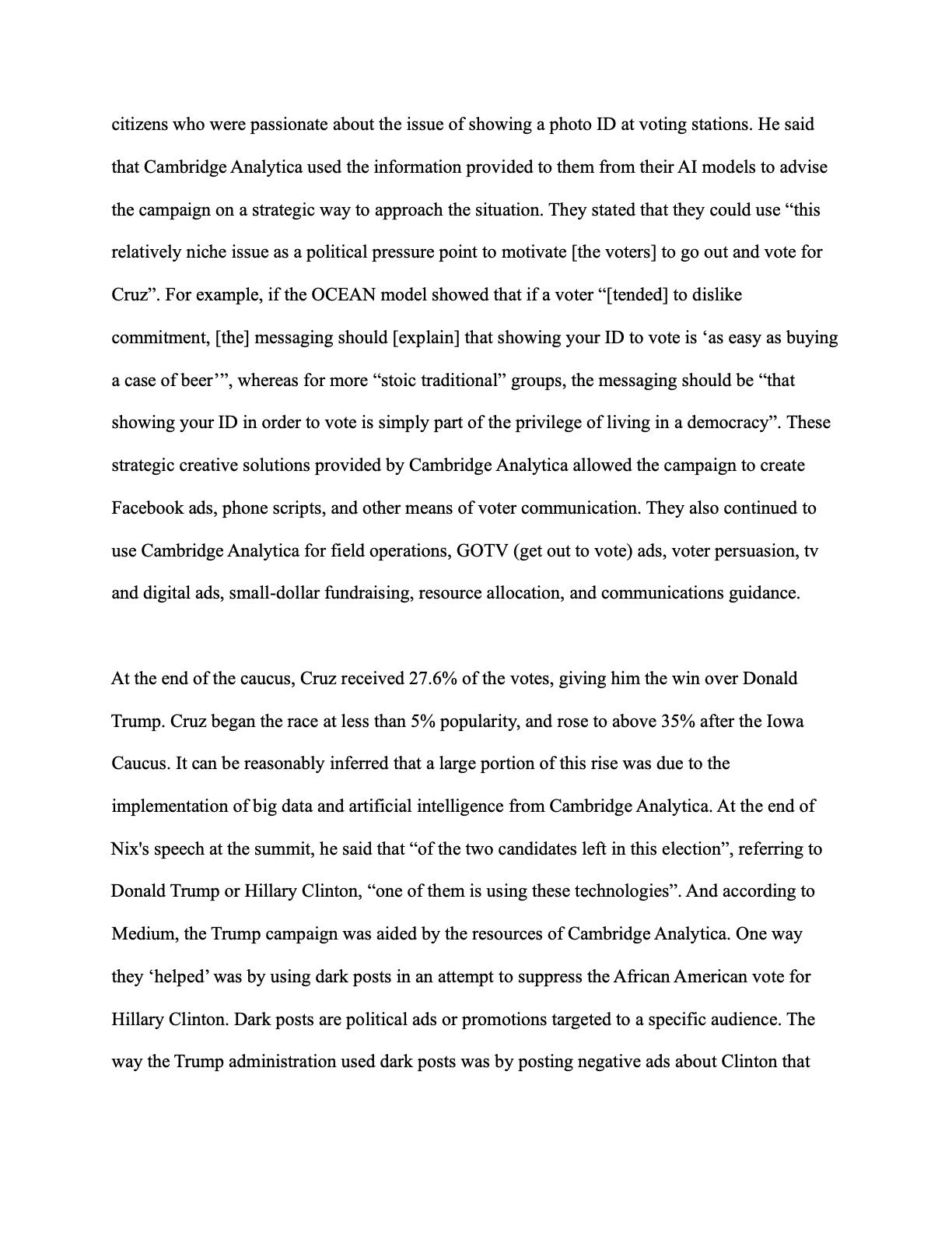 AI and Political Decision Making page 10