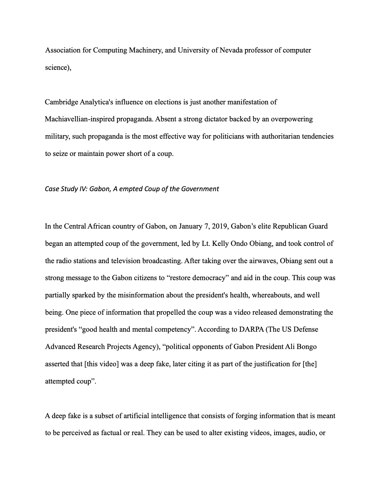 AI and Political Decision Making page 12