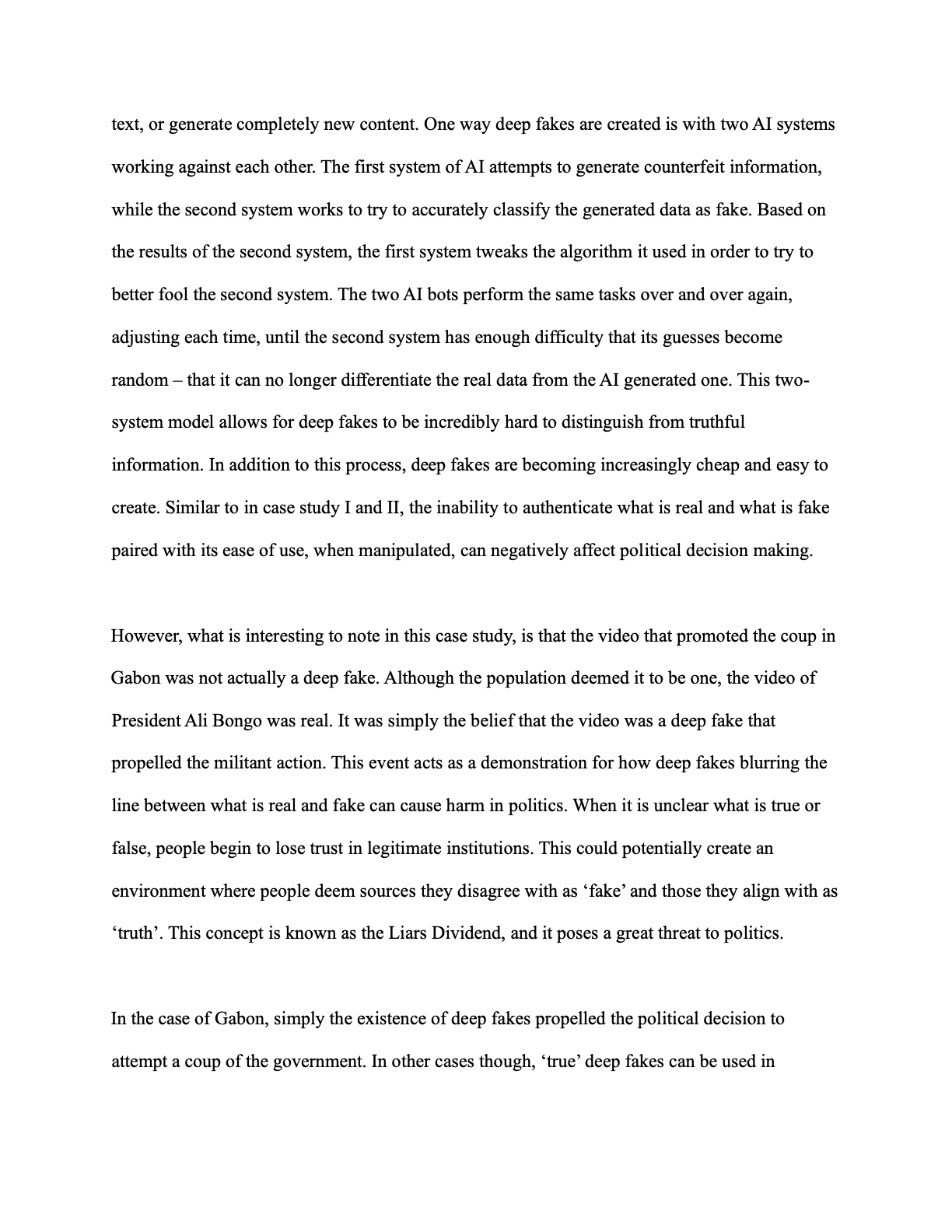AI and Political Decision Making page 13