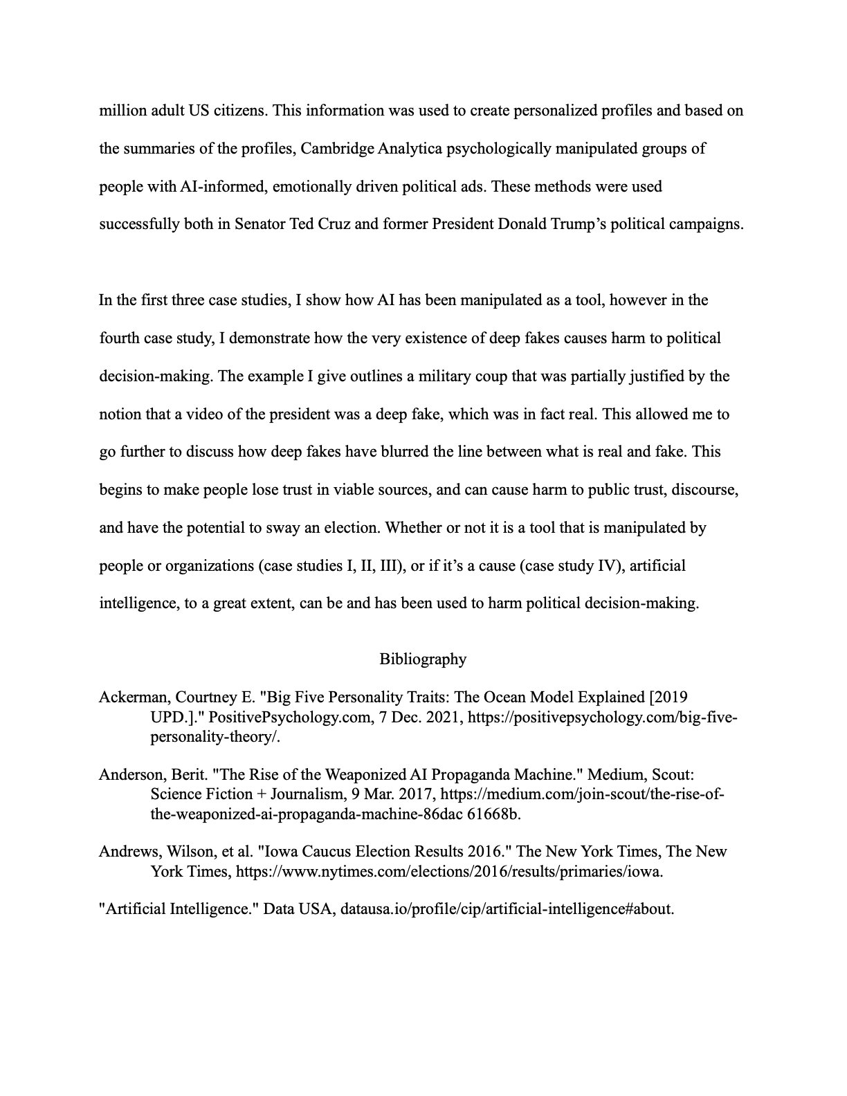 AI and Political Decision Making page 15