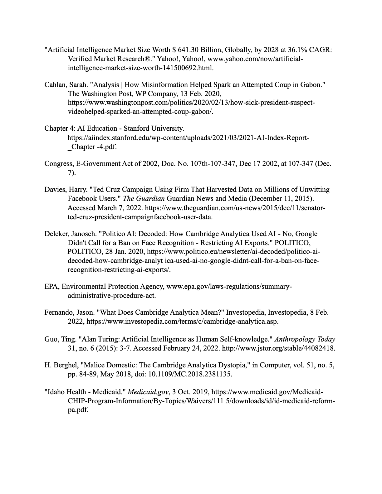 AI and Political Decision Making page 16