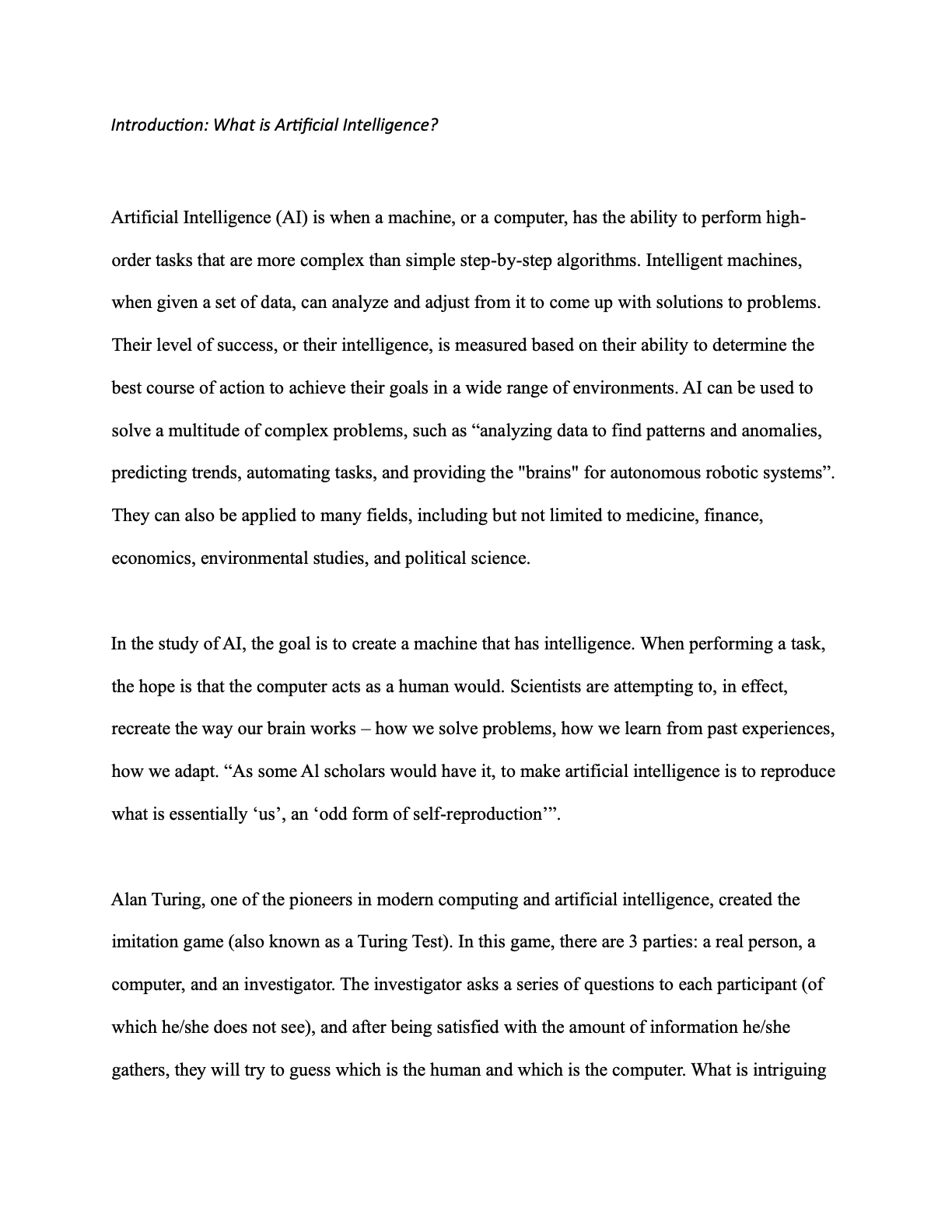 AI and Political Decision Making page 3