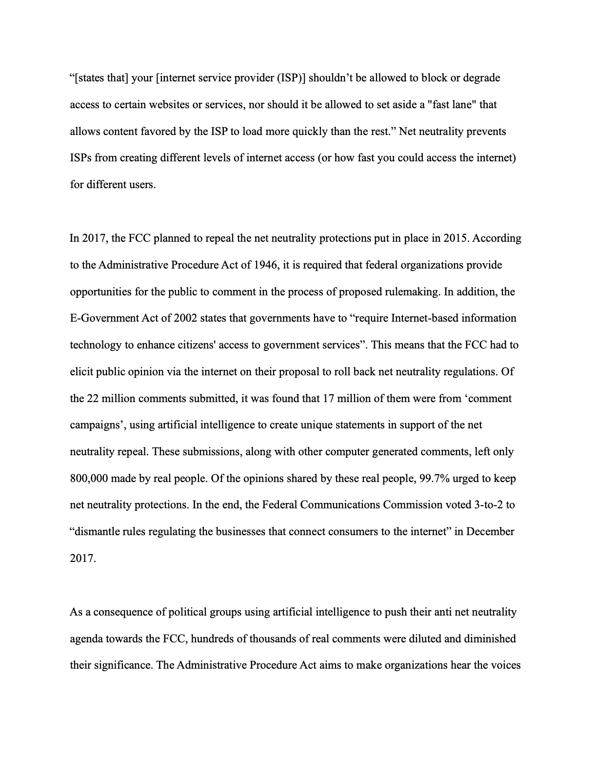 AI and Political Decision Making page 5