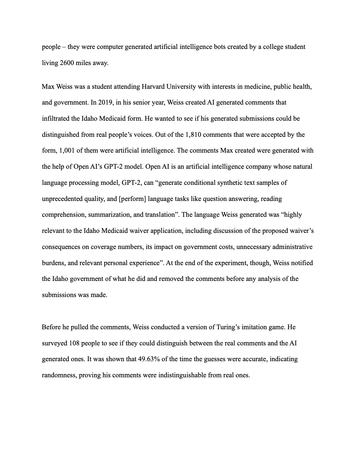 AI and Political Decision Making page 7