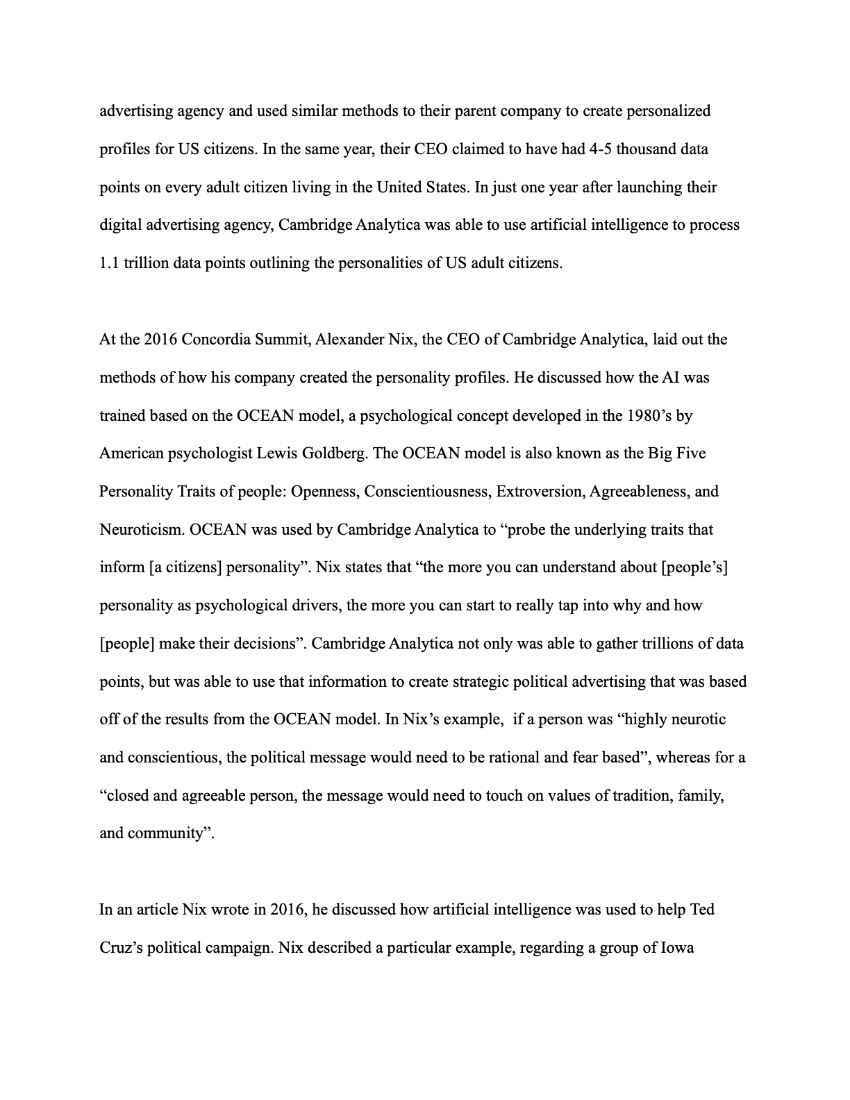 AI and Political Decision Making page 9